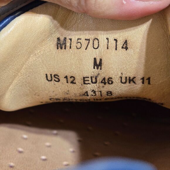 Samuel Hubbard Golf Shoes 36 Holes Mens 12 M Spikeless Leather‎ M1570-114 Ivory main image 6